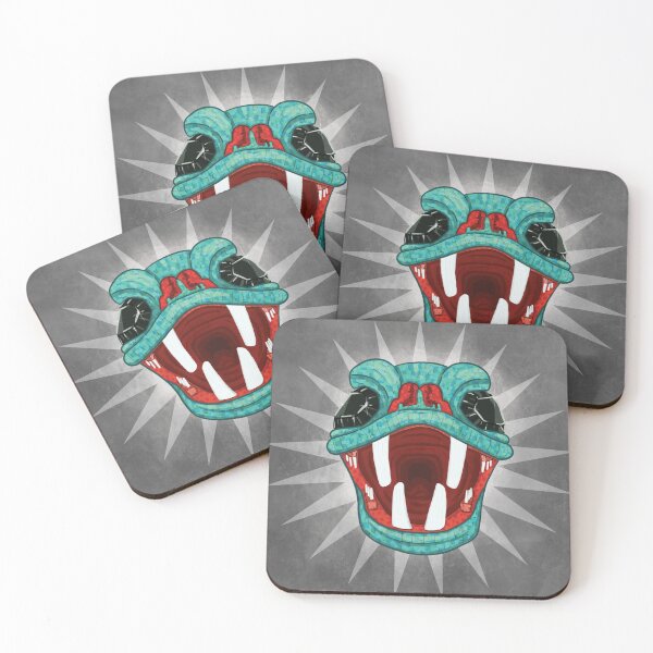 Item preview, Turquoise Mask of the Slithering Serpent designed and sold by miim ilustra.
