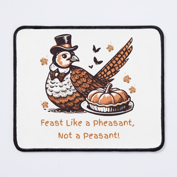 Item preview, Pheasant Bird - Humorous Thanksgiving Celebration - Funny Minimalist Animal Art designed and sold by BeaverFriends.