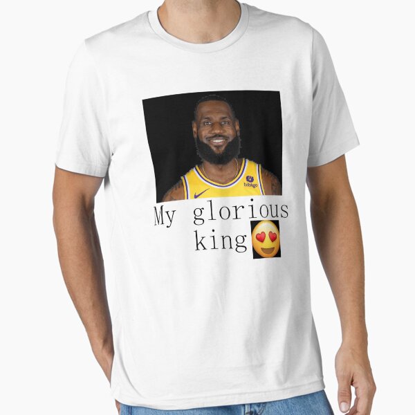 Vista previa del artículo con la obra «Lebron James Mi glorioso rey», diseñado y vendido por yapig2024.