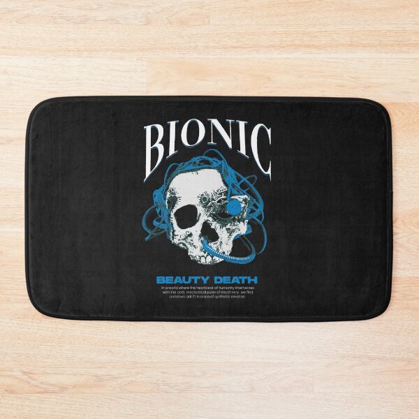 Item preview, Bionic Skull Robot Analog Robots Cranium Old Grunge blue white designed and sold by CaozStore.
