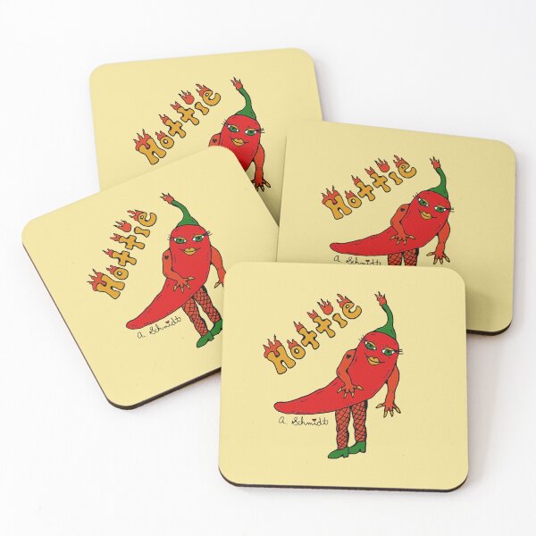 Item preview, Hottie Spicy Chili Pepper Funny Original Art Illustration designed and sold by Intergalactic Unicorn: Art by Anna Schmidt.