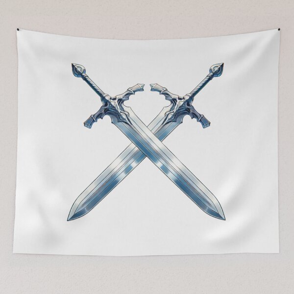 Item preview, Crossed Swords Two Blades Across Either Family Crest designed and sold by kylmllr101684.