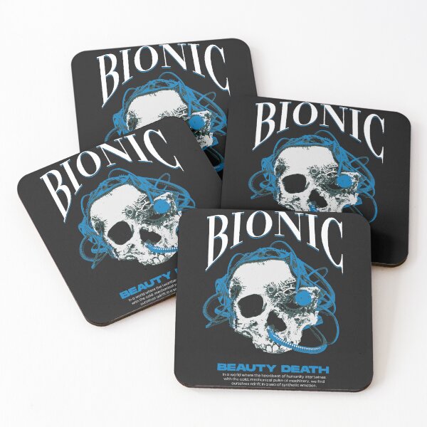 Item preview, Bionic Skull Robot Analog Robots Cranium Old Grunge blue white designed and sold by CaozStore.