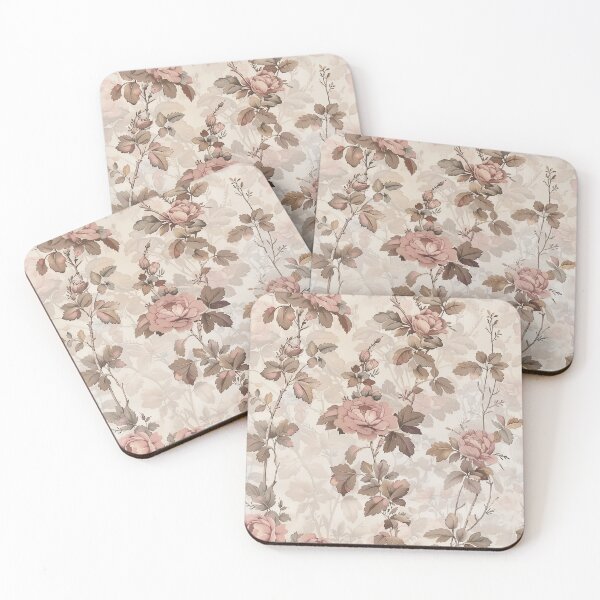 Item preview, Dusty Rose Cottagecore floral pattern designed and sold by Ai Enchanted Art | Cottagecore • Whimsigoth • Aesthetic Designs.