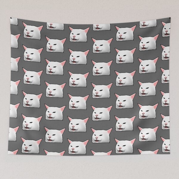 Item preview, salad cat smudge cat angry cat designed and sold by LifeWithMeme.
