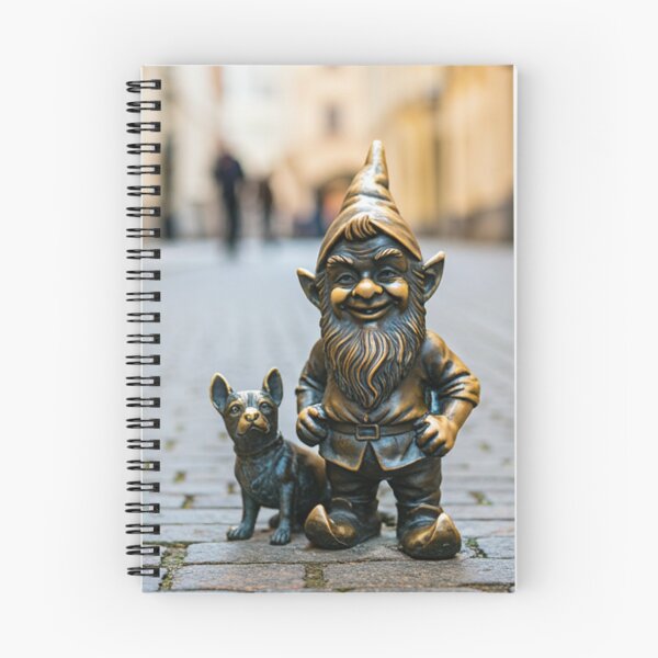Item preview, Thinking of Wroclaw - Gnome With Dog designed and sold by Purrfecta.