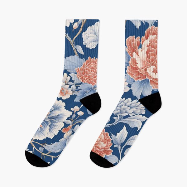 Artikelvorschau, Florales Chinoiserie-Muster V1 entworfen und verkauft von ThePinkProject.