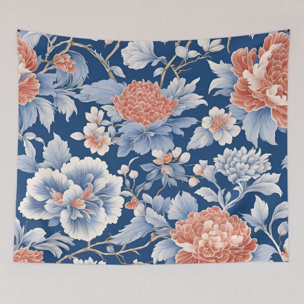 Item preview, Floral Chinoiserie Pattern V1 designed and sold by ThePinkProject.