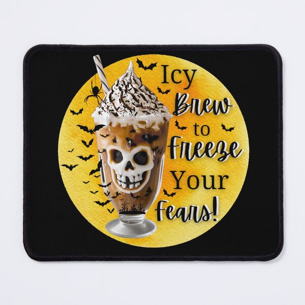 Item preview, Icy Brew to Freeze Your Fears – Spooky Halloween Iced Coffee Skull Design designed and sold by TOA Timeless Original Apparel.