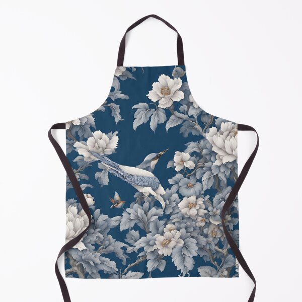 Item preview, Blue Floral Chinoiserie Pattern V2 designed and sold by ThePinkProject.