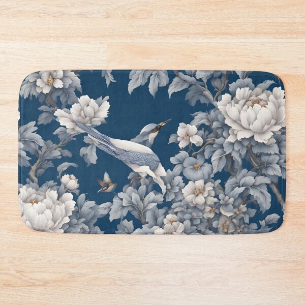 Item preview, Blue Floral Chinoiserie Pattern V2 designed and sold by ThePinkProject.
