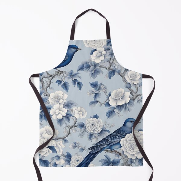Item preview, Blue Floral Chinoiserie Pattern V3 designed and sold by ThePinkProject.