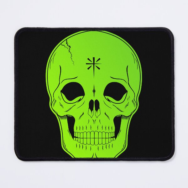 Item preview, Green skull designed and sold by BonsaidoPoh.