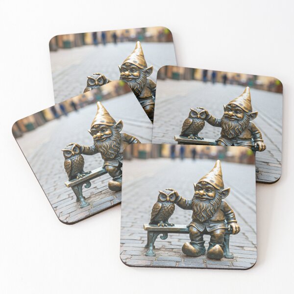 Item preview, Thinking of Wroclaw - Gnome With Owl designed and sold by Purrfecta.