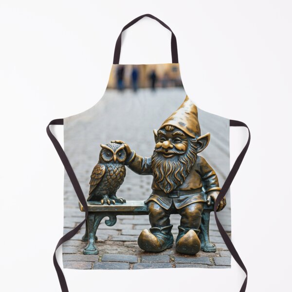 Item preview, Thinking of Wroclaw - Gnome With Owl designed and sold by Purrfecta.