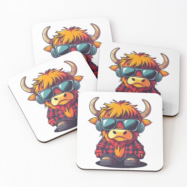 Item preview, Cool Scottish Highland Cow  designed and sold by ChaosReigns91.