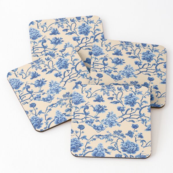 Item preview, Vintage Blue Chinoiserie Pattern designed and sold by ThePinkProject.