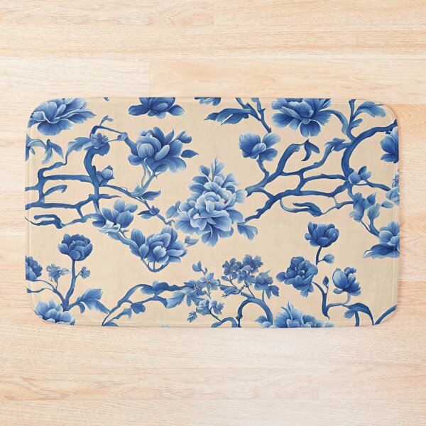 Item preview, Vintage Blue Chinoiserie Pattern designed and sold by ThePinkProject.