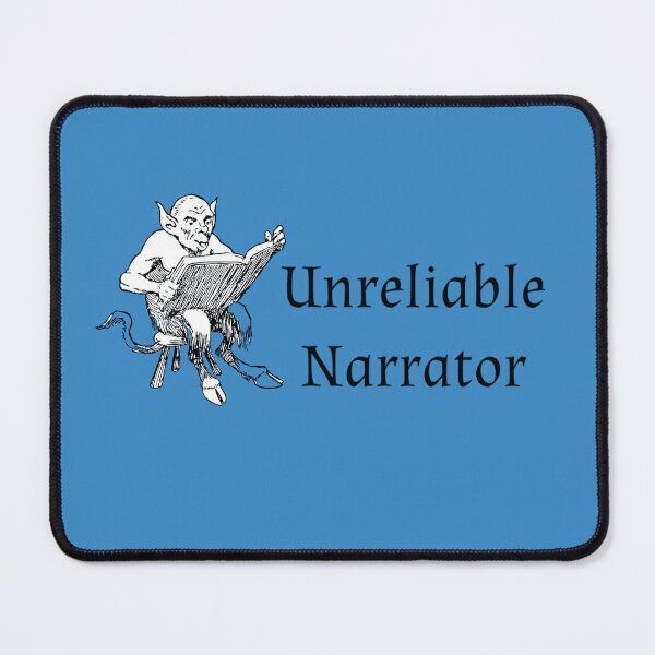 Item preview, Unreliable narrator funny book lover designed and sold by Alicia Perrelli.