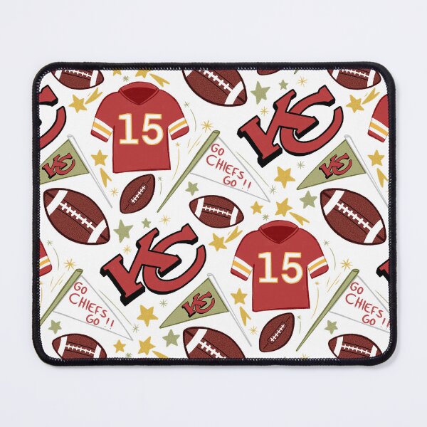 Item preview, Patrick Mahomes chiefs pattern (white)  designed and sold by SnugbugStudios.