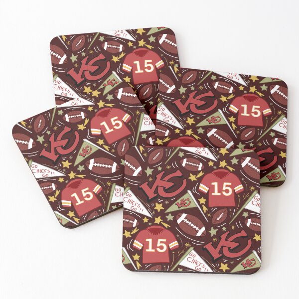 Item preview, Patrick Mahomes chiefs pattern (dark red)  designed and sold by SnugbugStudios.