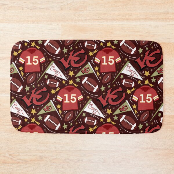 Item preview, Patrick Mahomes chiefs pattern (dark red)  designed and sold by SnugbugStudios.