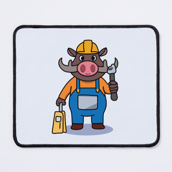 Item preview, Boar Doing Construction Work designed and sold by AnthroTales.