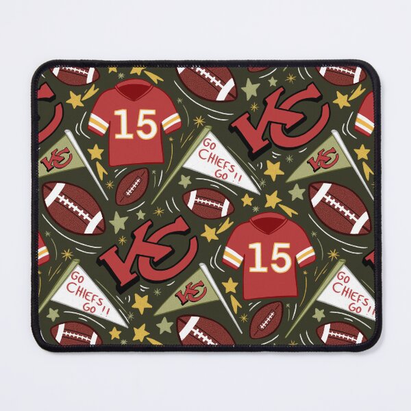 Item preview, Patrick Mahomes chiefs pattern (khaki green) designed and sold by SnugbugStudios.