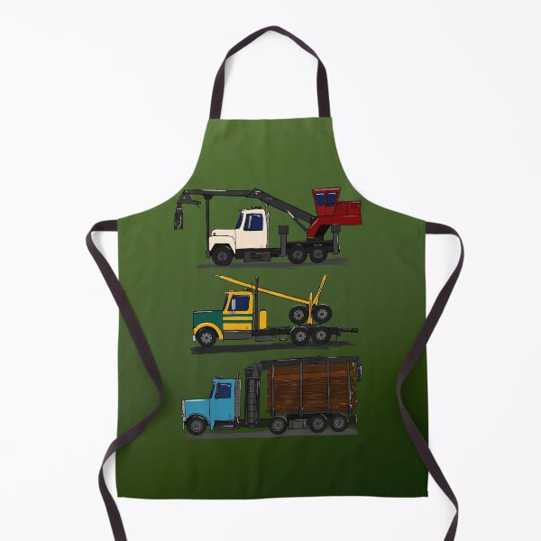 Item preview, Trio of logging trucks designed and sold by Antoine Marineau Bélanger.