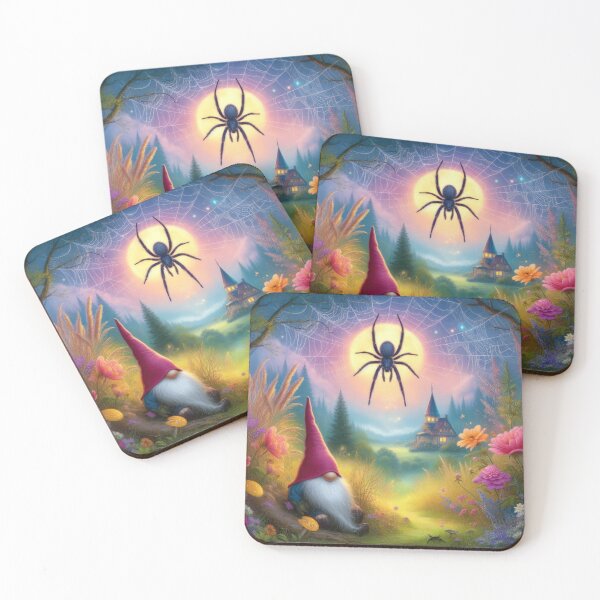Item preview, dwarf spider with magic landscape Halloween Pumpkin designed and sold by Expressions-Sel.