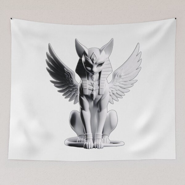 Item preview, White Sphinx Fantasy Myth Egyptian Tarot Card  designed and sold by kylmllr101684.