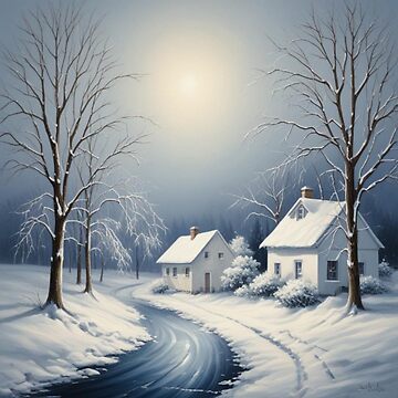Artwork thumbnail, Blue and White Christmas by vonna79