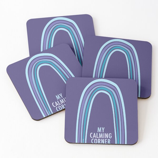 Item preview, My Calming Corner | Relaxing Boho Rainbow | Purple Blue Turquoise Very Peri calm colors | Calmness collection designed and sold by Made by Tamar.