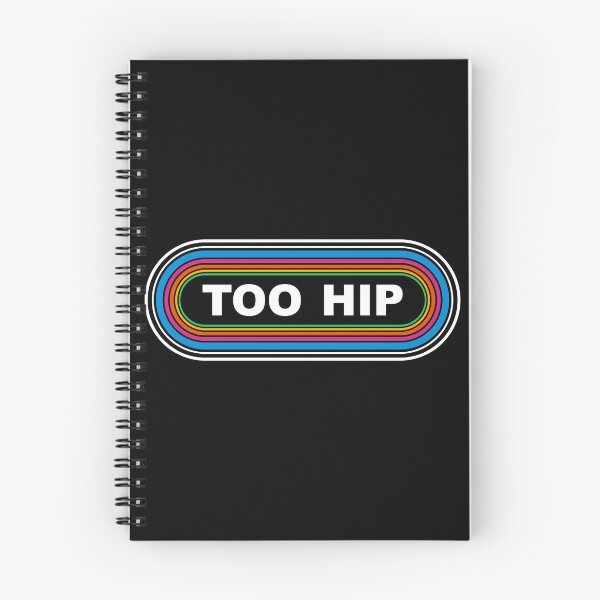Item preview, TOO HIP 70's 80's Gen X boomer West Coast KLOS parody Bumper Sticker designed and sold by FlatSixGraphics.