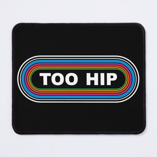 Item preview, TOO HIP 70's 80's Gen X boomer West Coast KLOS parody Bumper Sticker designed and sold by FlatSixGraphics.