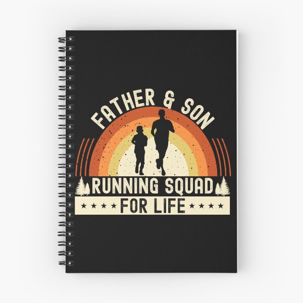 Item preview, Orange Vintage Sunset Father & Son Running Squad| Dad & Son Matching Outfit - Black designed and sold by PearlMoonGrapes.