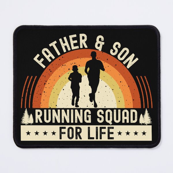 Item preview, Orange Vintage Sunset Father & Son Running Squad| Dad & Son Matching Outfit - Black designed and sold by PearlMoonGrapes.
