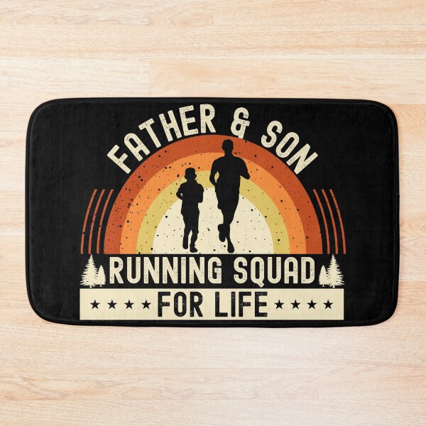 Item preview, Orange Vintage Sunset Father & Son Running Squad| Dad & Son Matching Outfit - Black designed and sold by PearlMoonGrapes.