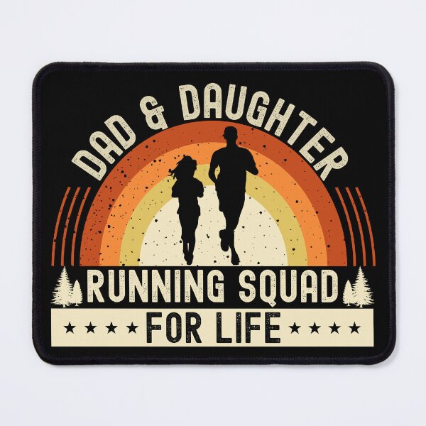 Item preview, Orange Vintage Sunset Dad & Daughter Running Squad| Dad & Daughter Matching Outfit - Black designed and sold by PearlMoonGrapes.