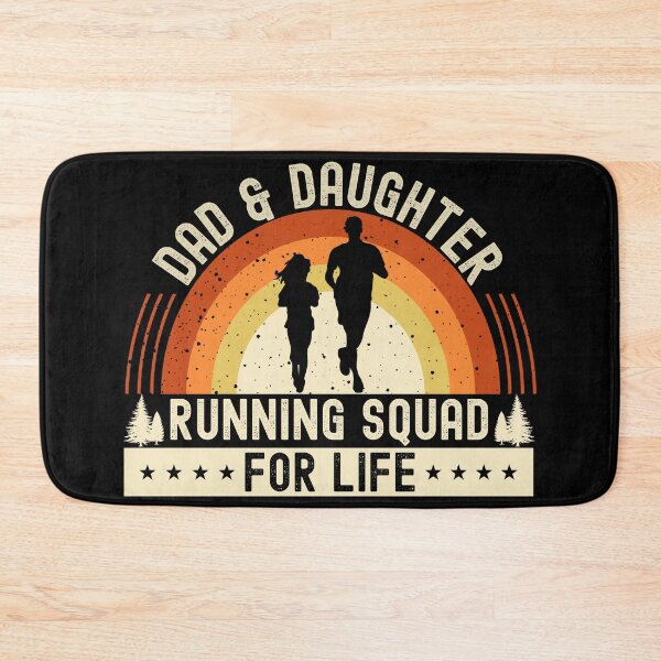 Item preview, Orange Vintage Sunset Dad & Daughter Running Squad| Dad & Daughter Matching Outfit - Black designed and sold by PearlMoonGrapes.