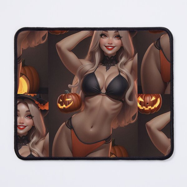Item preview, Cowgirl Witch and Falling Pumpkins designed and sold by KillerCrafts.