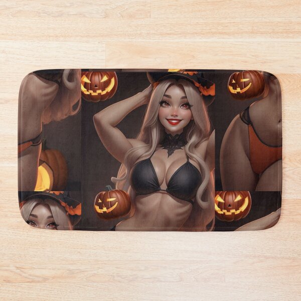 Item preview, Cowgirl Witch and Falling Pumpkins designed and sold by KillerCrafts.