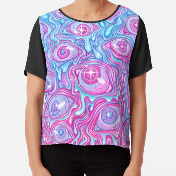 Eyeball Pattern - Version 2 Chiffon Top