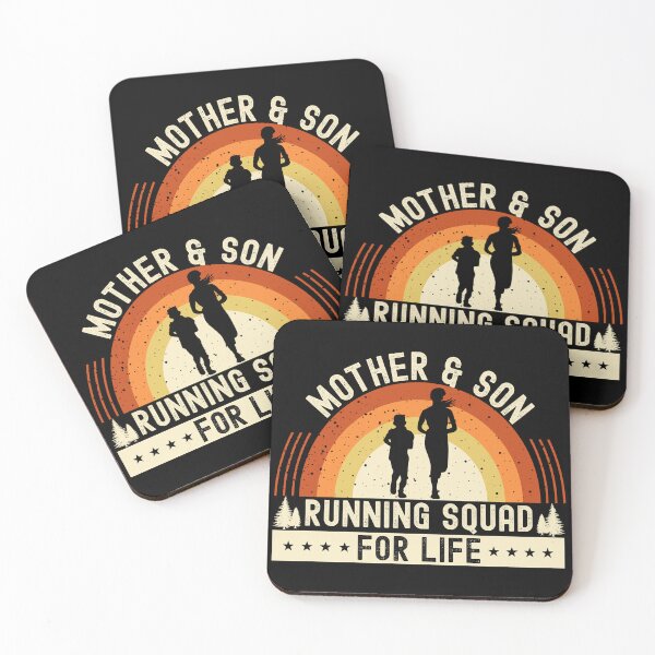 Item preview, Orange Vintage Sunset Mother & Son Running Squad| Mom & Son Matching Outfit - Black designed and sold by PearlMoonGrapes.