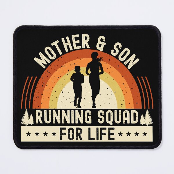 Item preview, Orange Vintage Sunset Mother & Son Running Squad| Mom & Son Matching Outfit - Black designed and sold by PearlMoonGrapes.