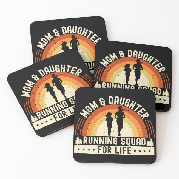 Item preview, Orange Vintage Sunset Mom & Daughter Running Squad| Mother & Daughter Matching Outfit - Black designed and sold by PearlMoonGrapes.
