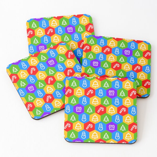Item preview, Christmas Mix Hexagon Pattern designed and sold by Sky Brundall Concepts.