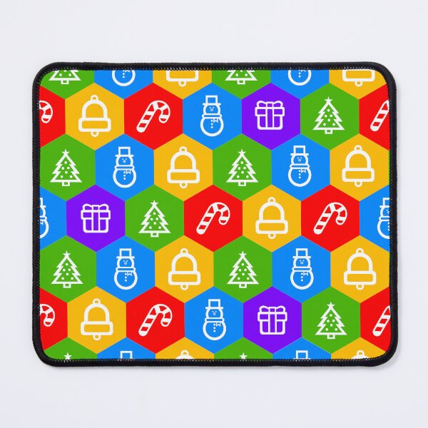 Item preview, Christmas Mix Hexagon Pattern designed and sold by Sky Brundall Concepts.