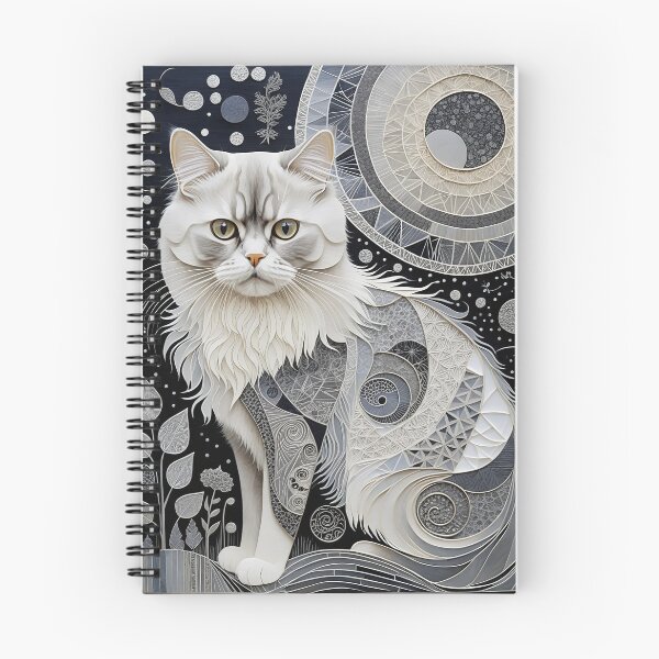 Item preview, Cat Black & White Abstract Vintage Zentangle Art designed and sold by Witty Shirts.