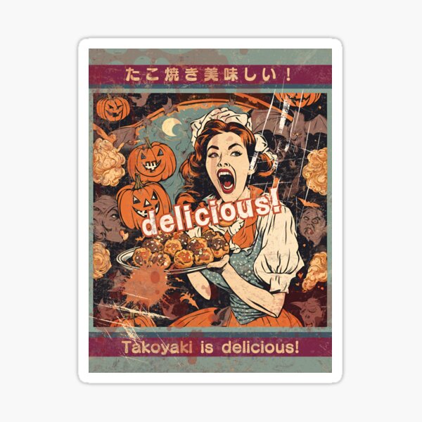 Item preview, Takoyaki is delicious! Halloween girl version designed and sold by siamnekochan.